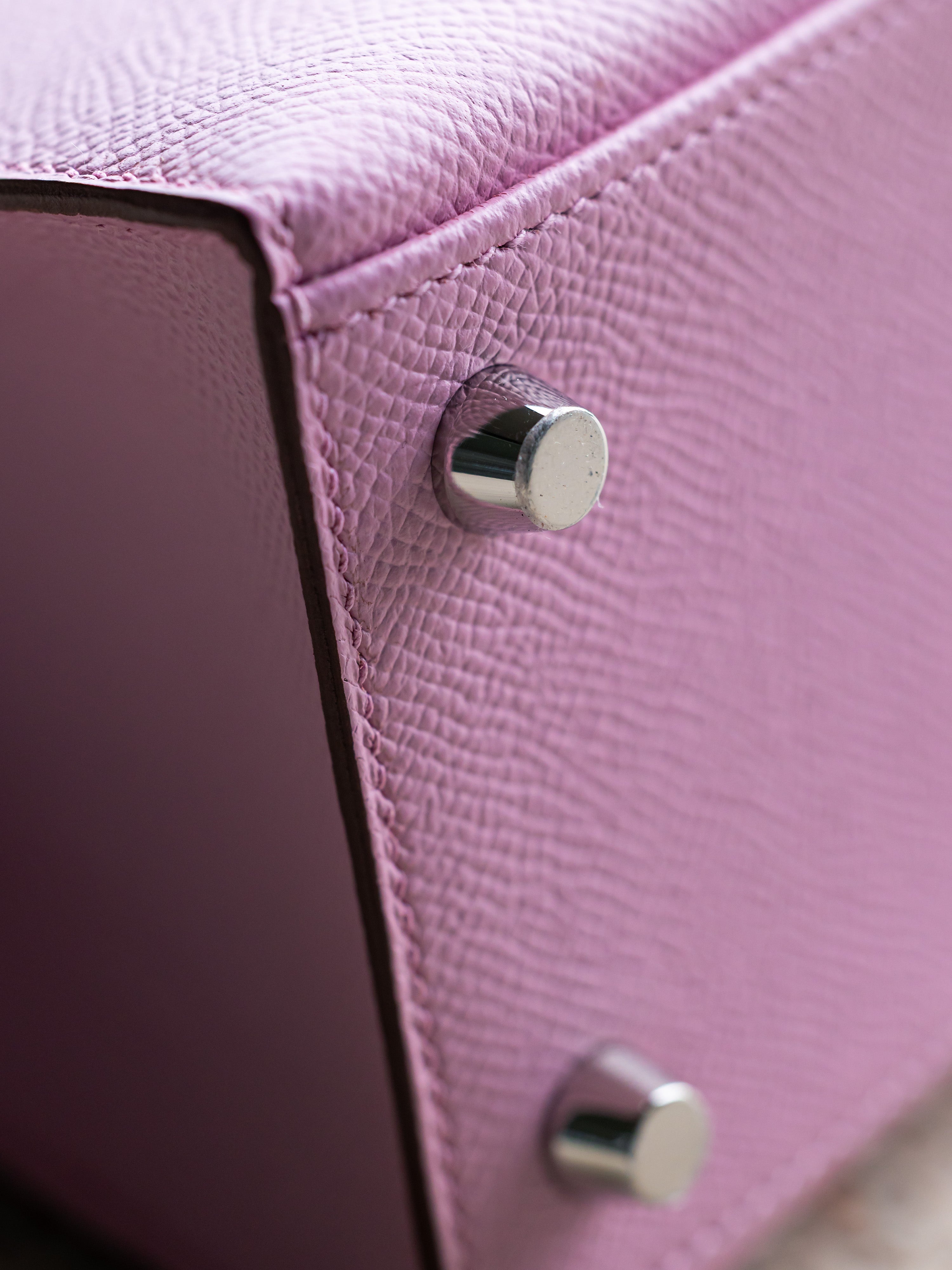 2022 Hermès Kelly II Sellier 25 Veau Epsom Mauve Sylvestre