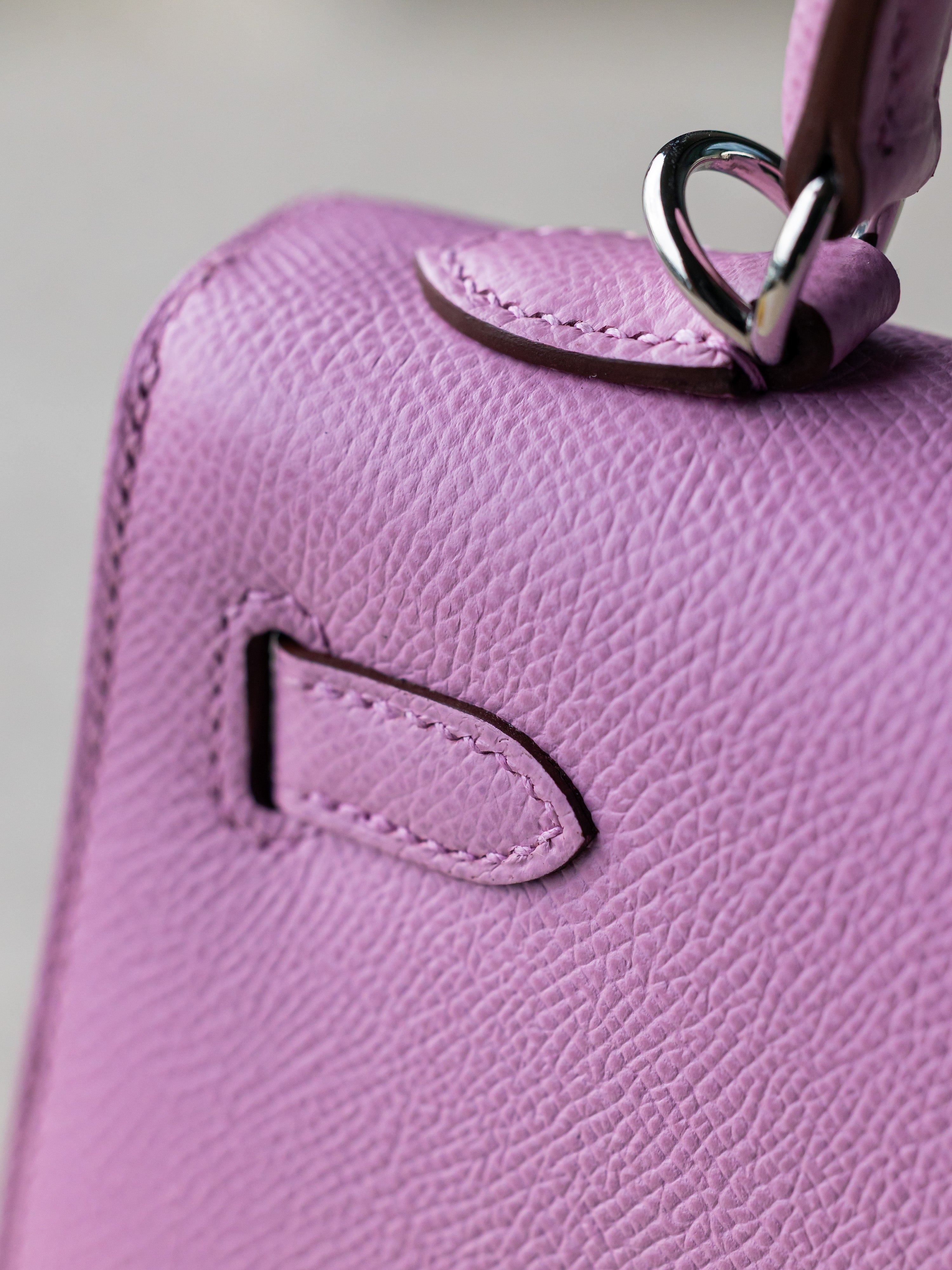 2022 Hermès Kelly II Sellier 25 Veau Epsom Mauve Sylvestre