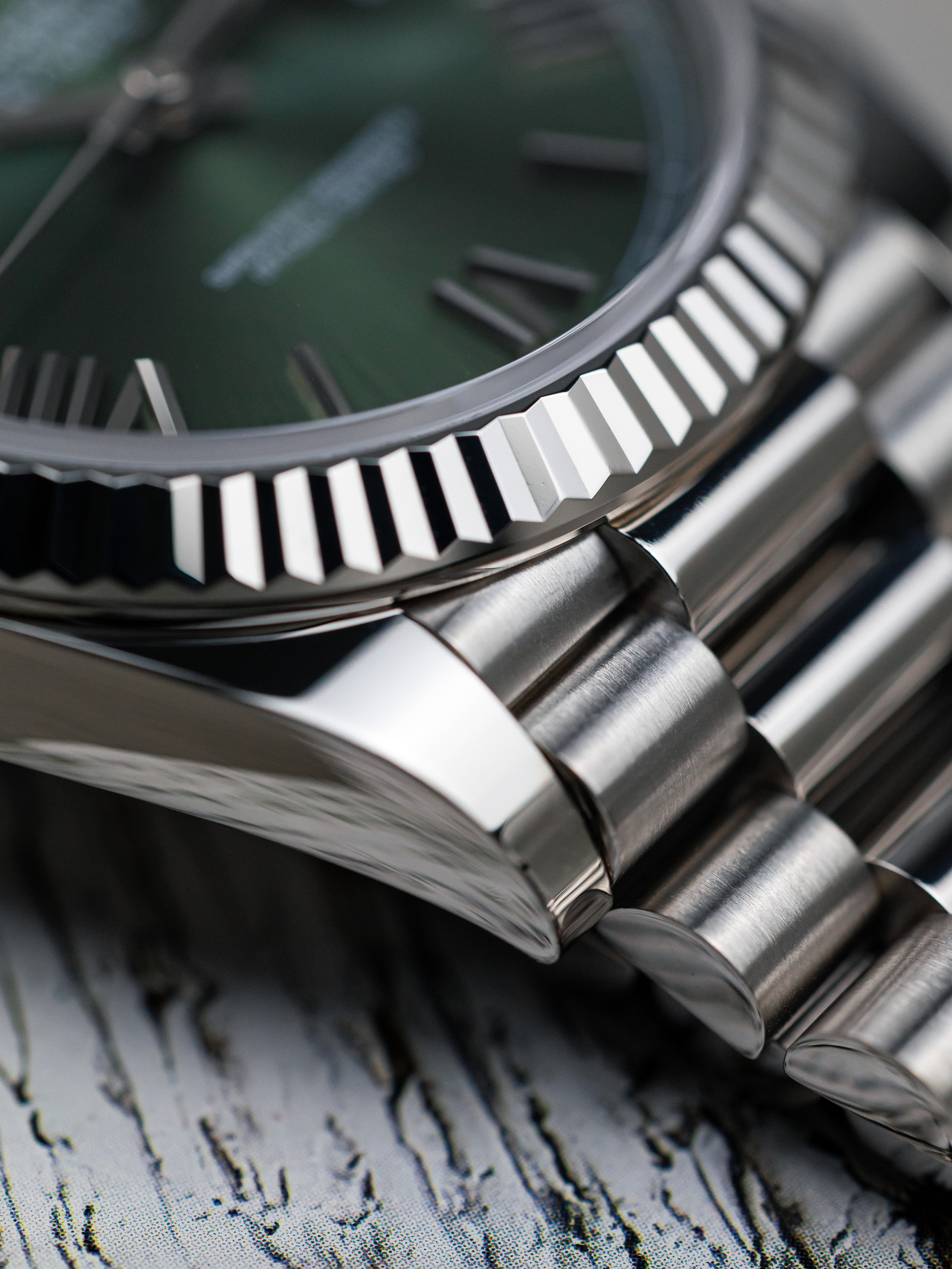 2023 Rolex Day-Date 40 White Gold Olive Dial