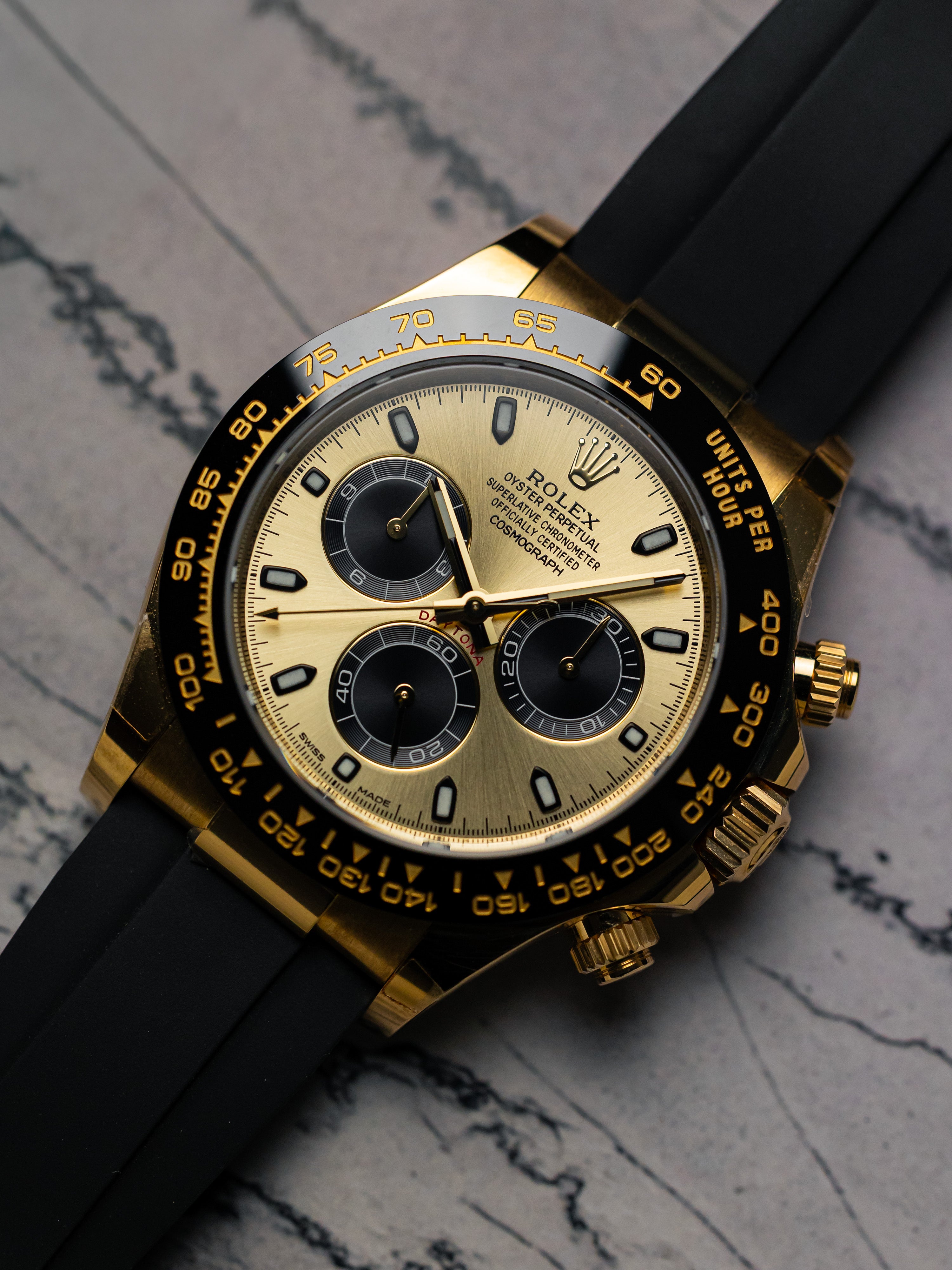 2023 Rolex Daytona Yellow Gold Oysterflex “Pikachu” (Discontinued)