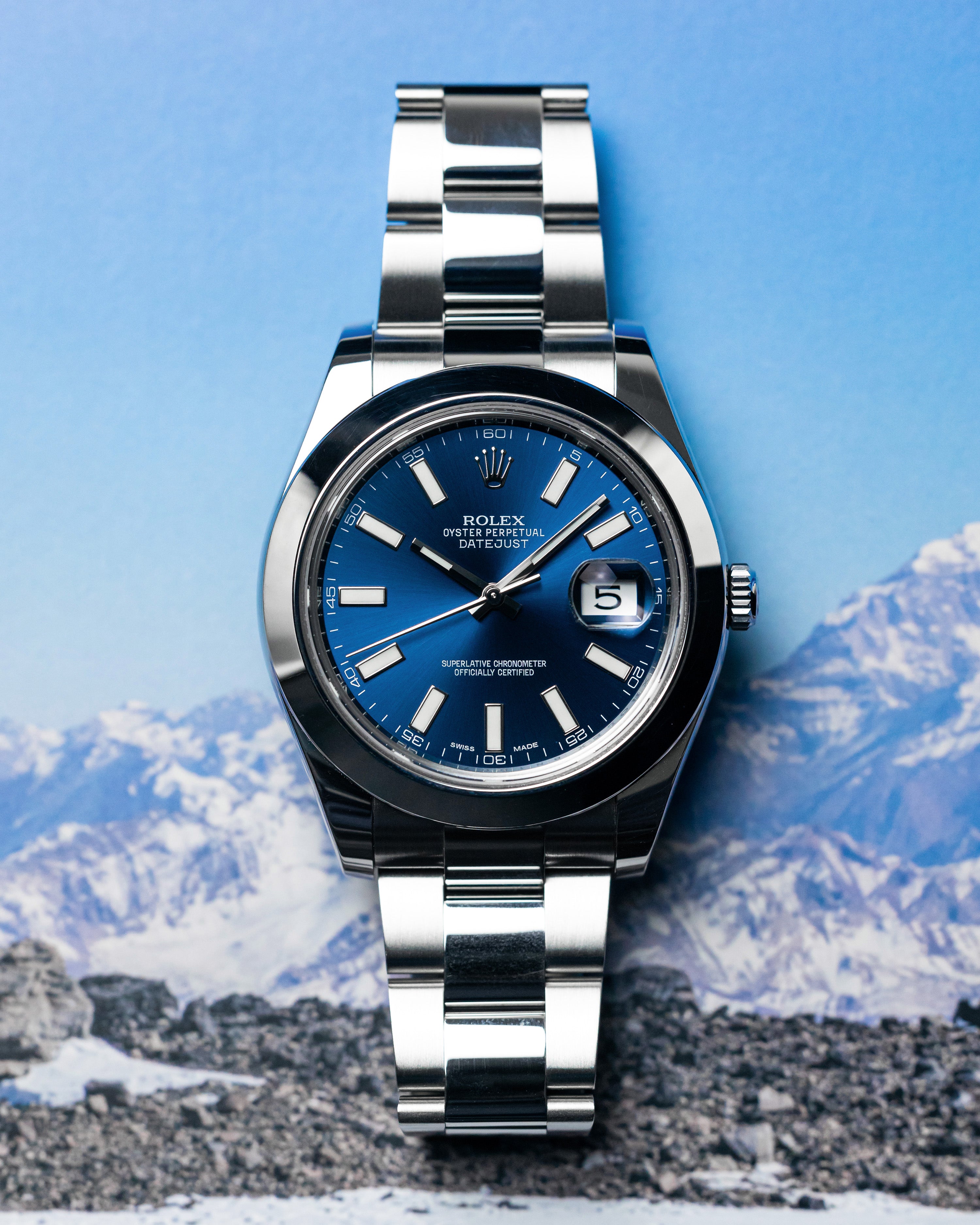 2015 Rolex Datejust II 41mm Blue Dial (Discontinued)