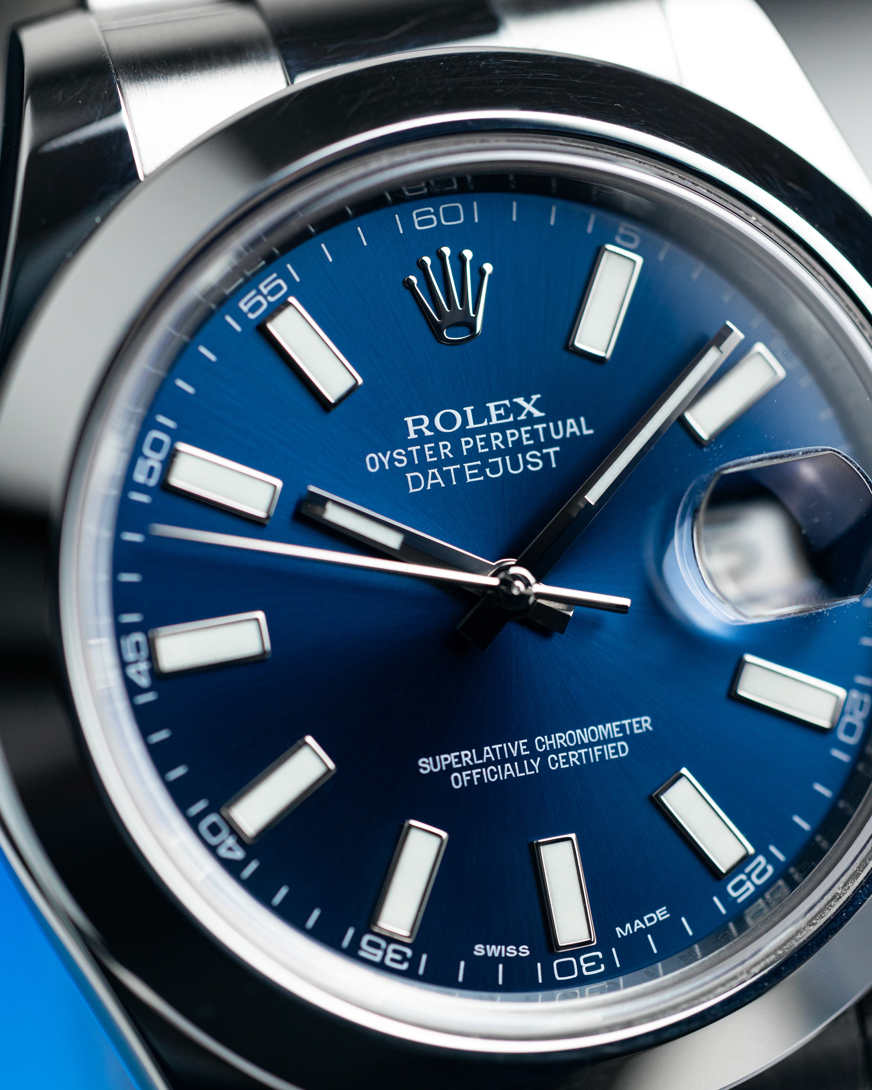 2015 Rolex Datejust II 41mm Blue Dial (Discontinued)