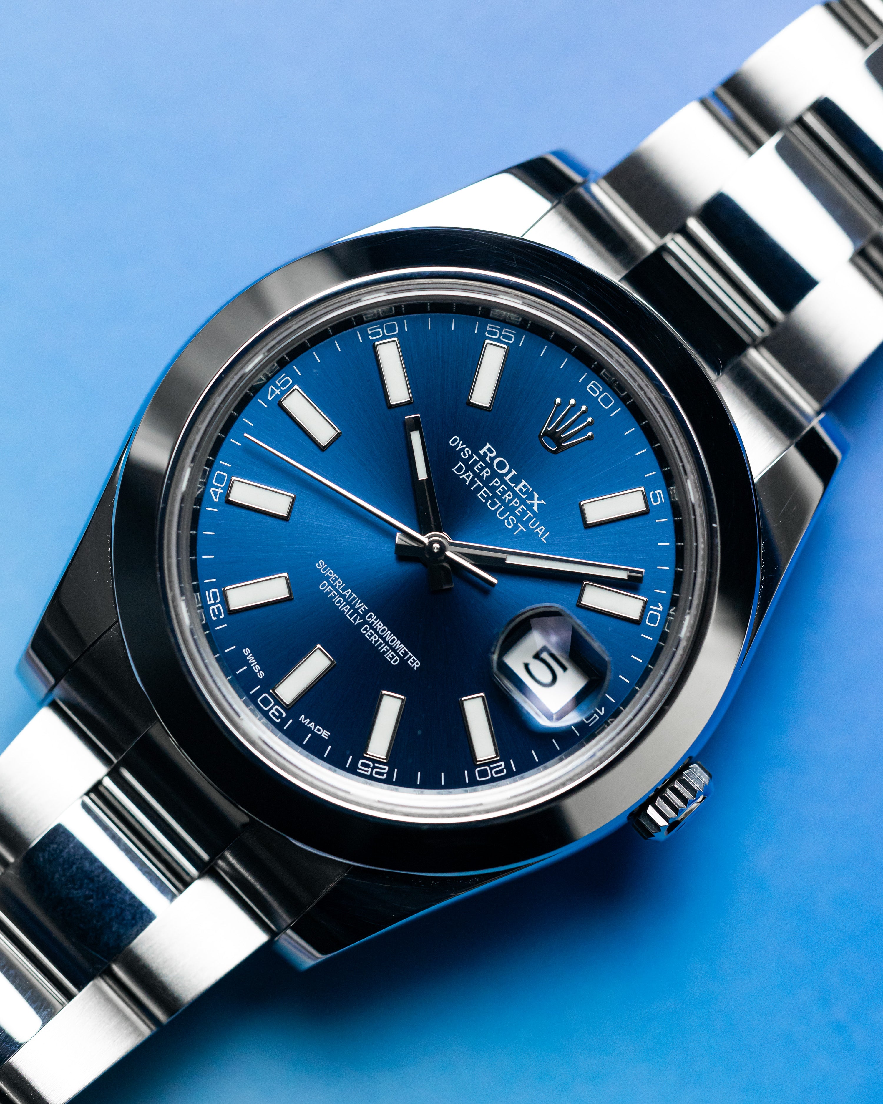 2015 Rolex Datejust II 41mm Blue Dial (Discontinued)