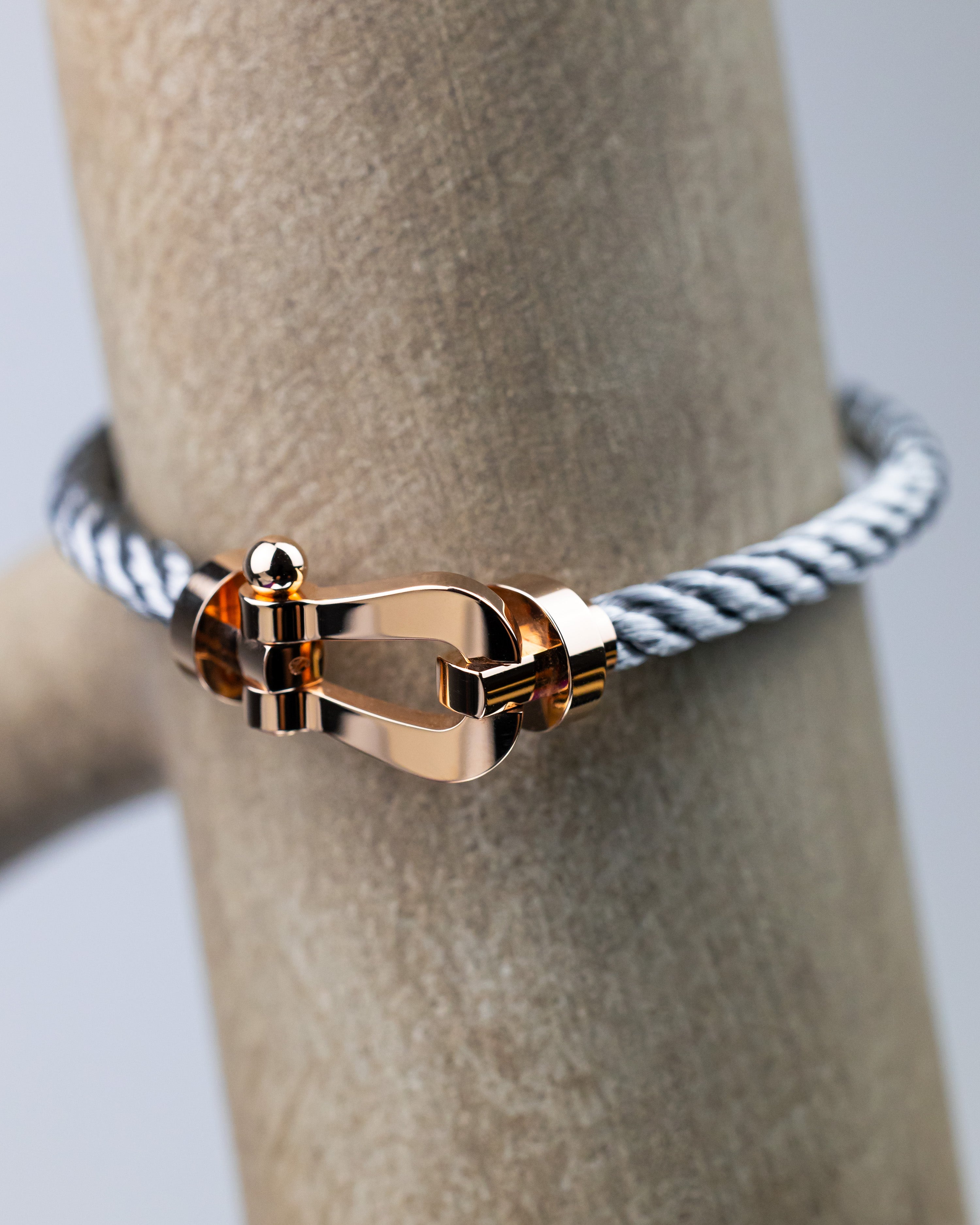 2025 FRED Chance Infinie Bracelet Rose Gold Buckle, Steel Cable