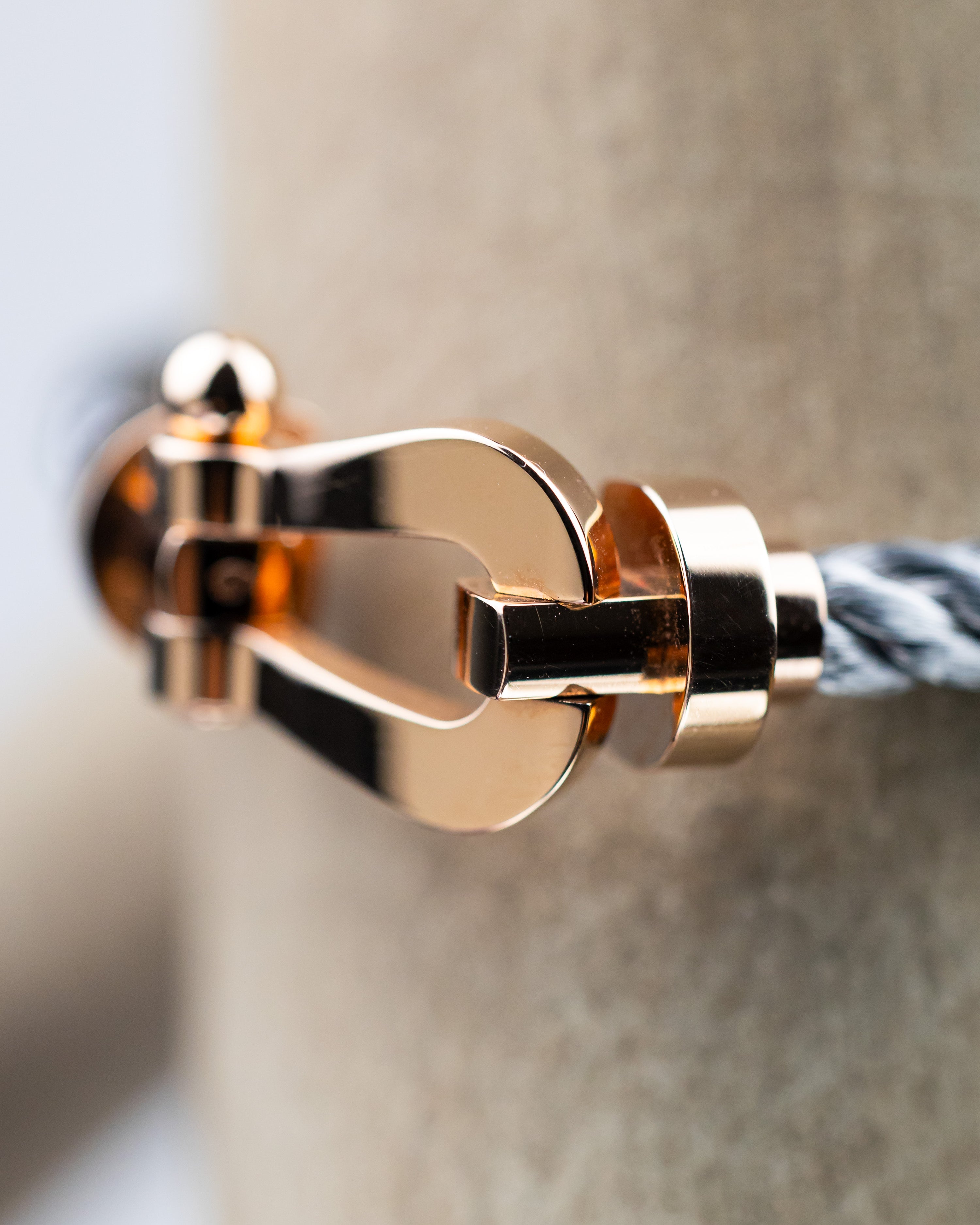 2025 FRED Chance Infinie Bracelet Rose Gold Buckle, Steel Cable