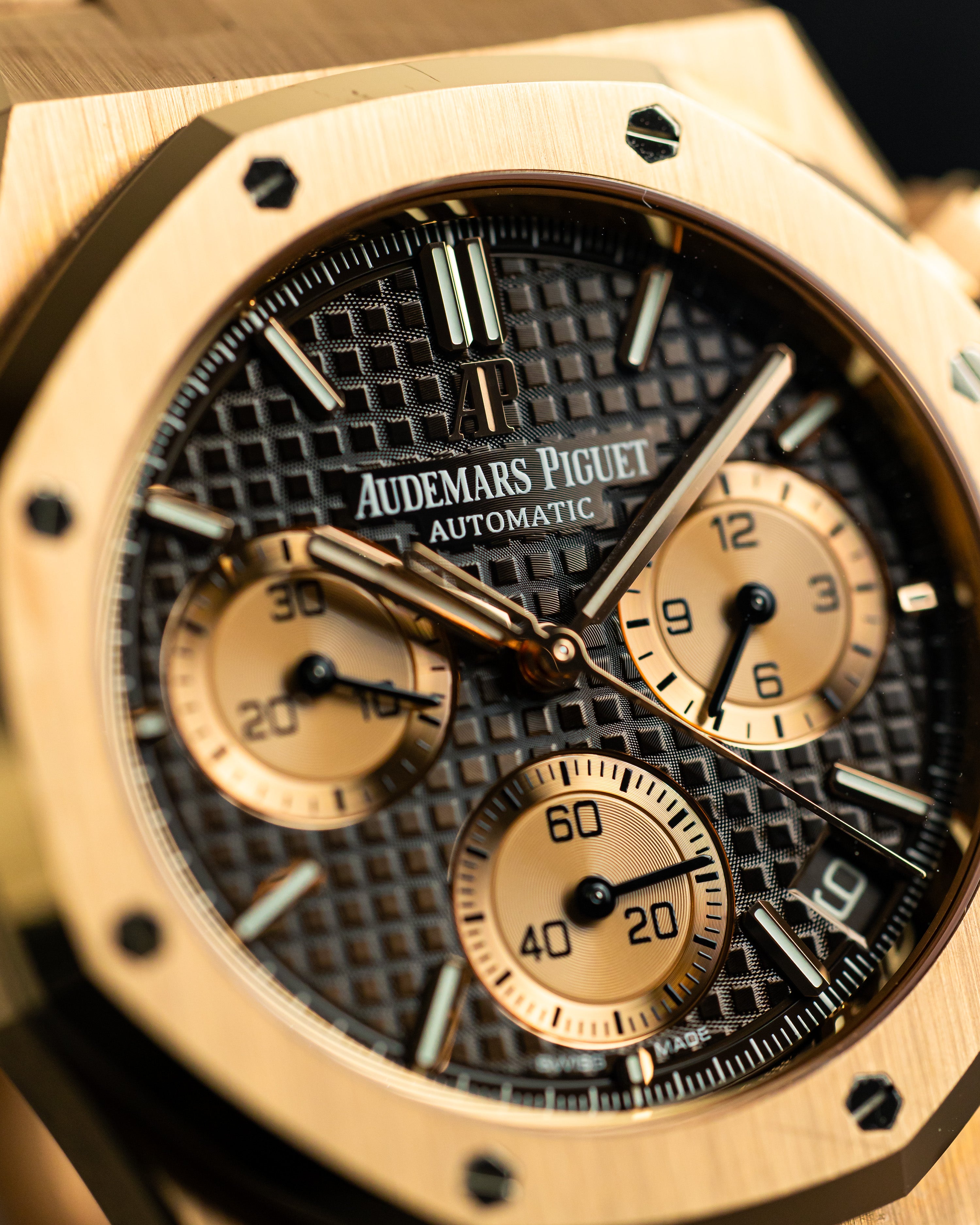 2021 Audemars Piguet Royal Oak Chronograph Rose Gold/Chocolate Dial