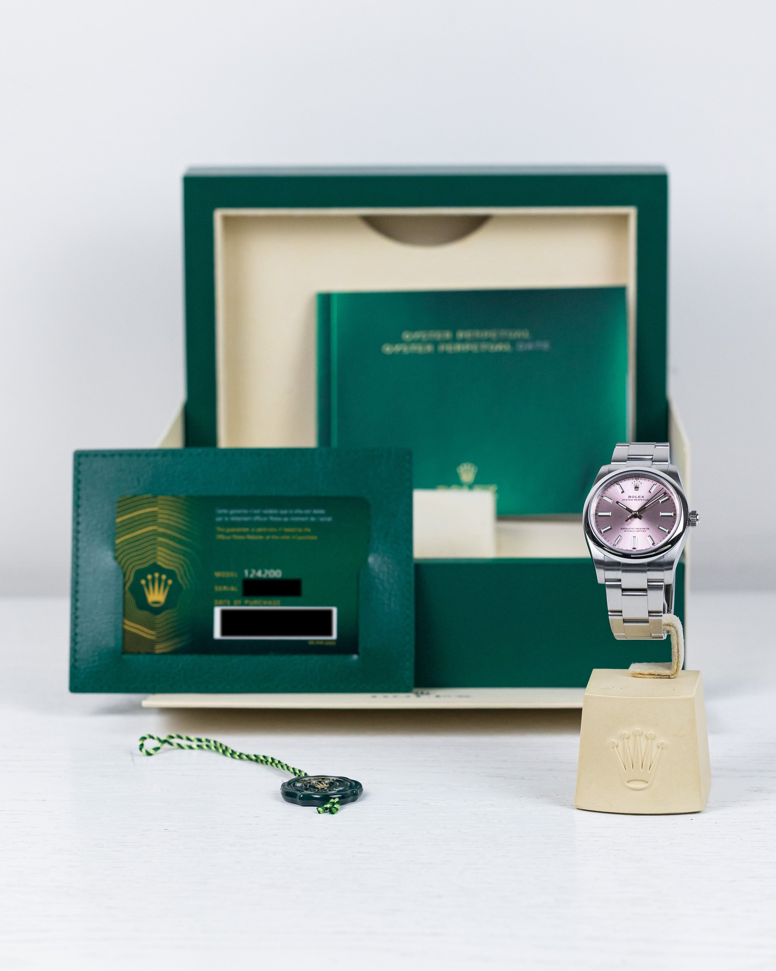 2022 Rolex Oyster Perpetual 34 Sunburst Pink Dial (Discontinued)