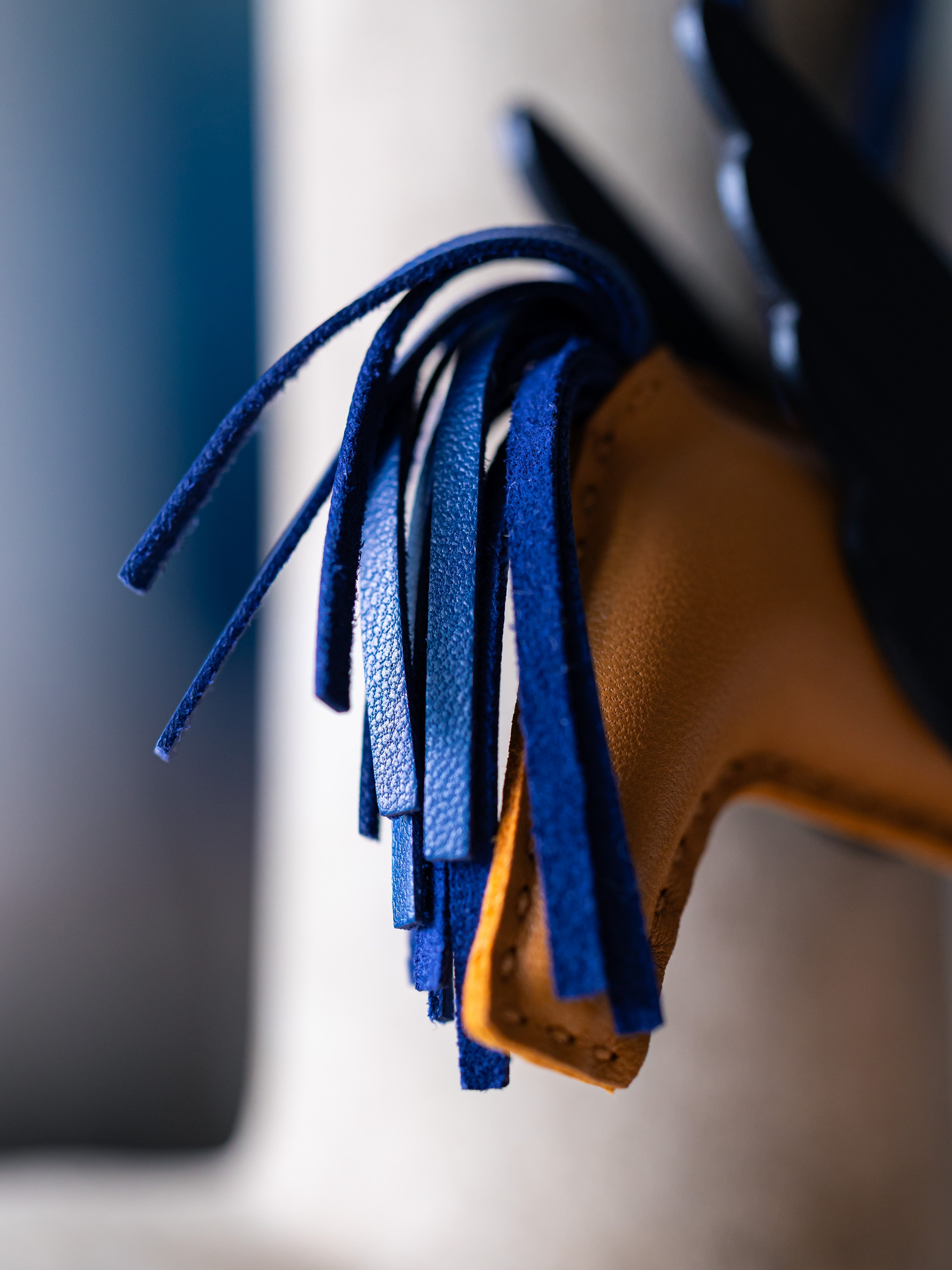 Hermes Rodeo Pegase PM Charm Sesame / Black / Bleu Saphir