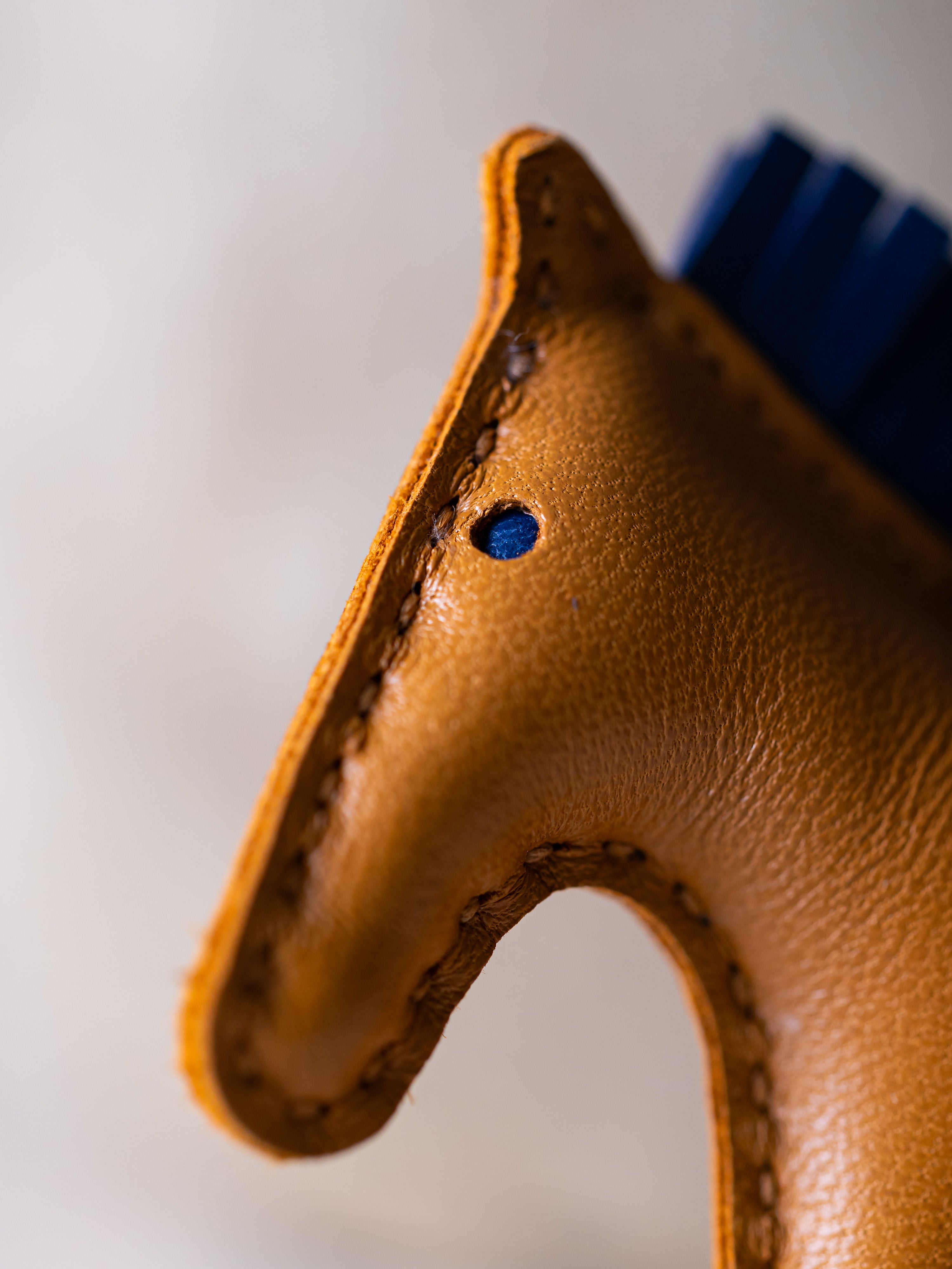 Hermes Rodeo Pegase PM Charm Sesame / Black / Bleu Saphir