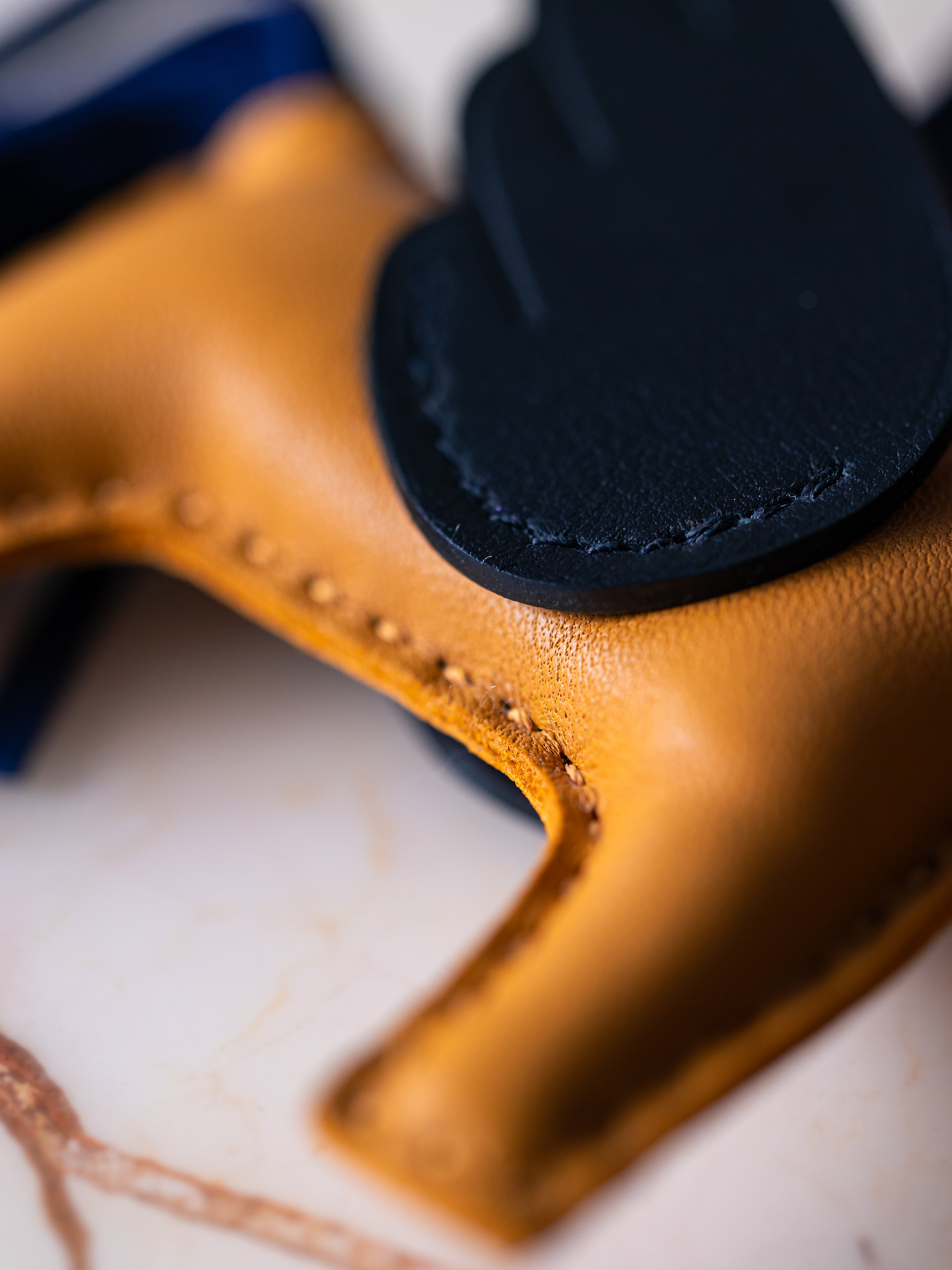 Hermes Rodeo Pegase PM Charm Sesame / Black / Bleu Saphir