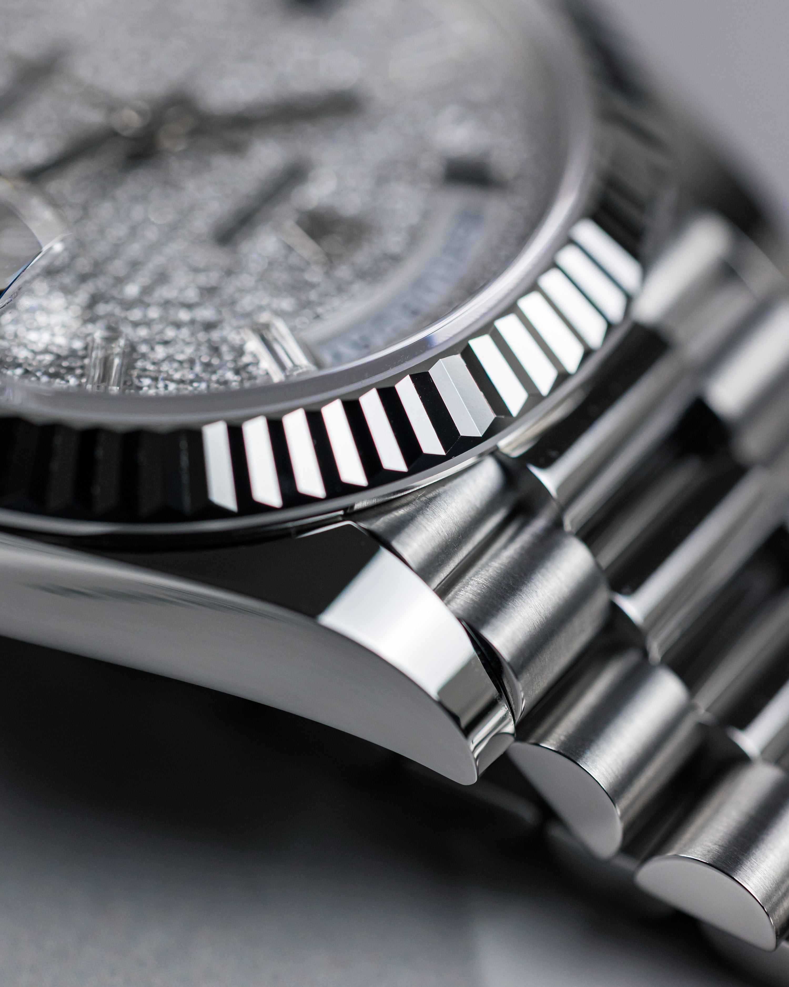 2023 Rolex Day-Date40 Platinum/Diamond-Paved Dial