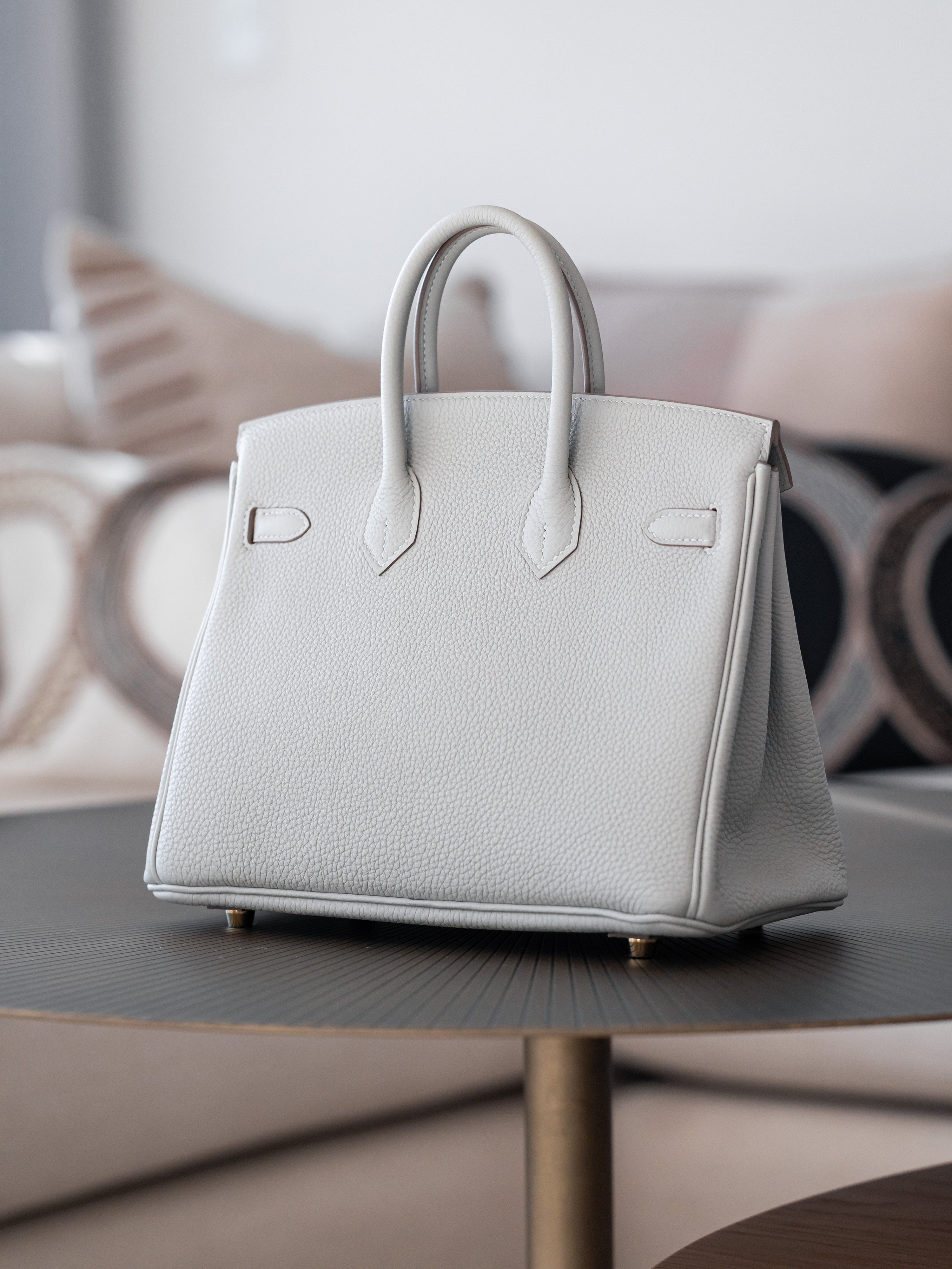 2021 Hermes Birkin 25 Gris Perle Togo GHW