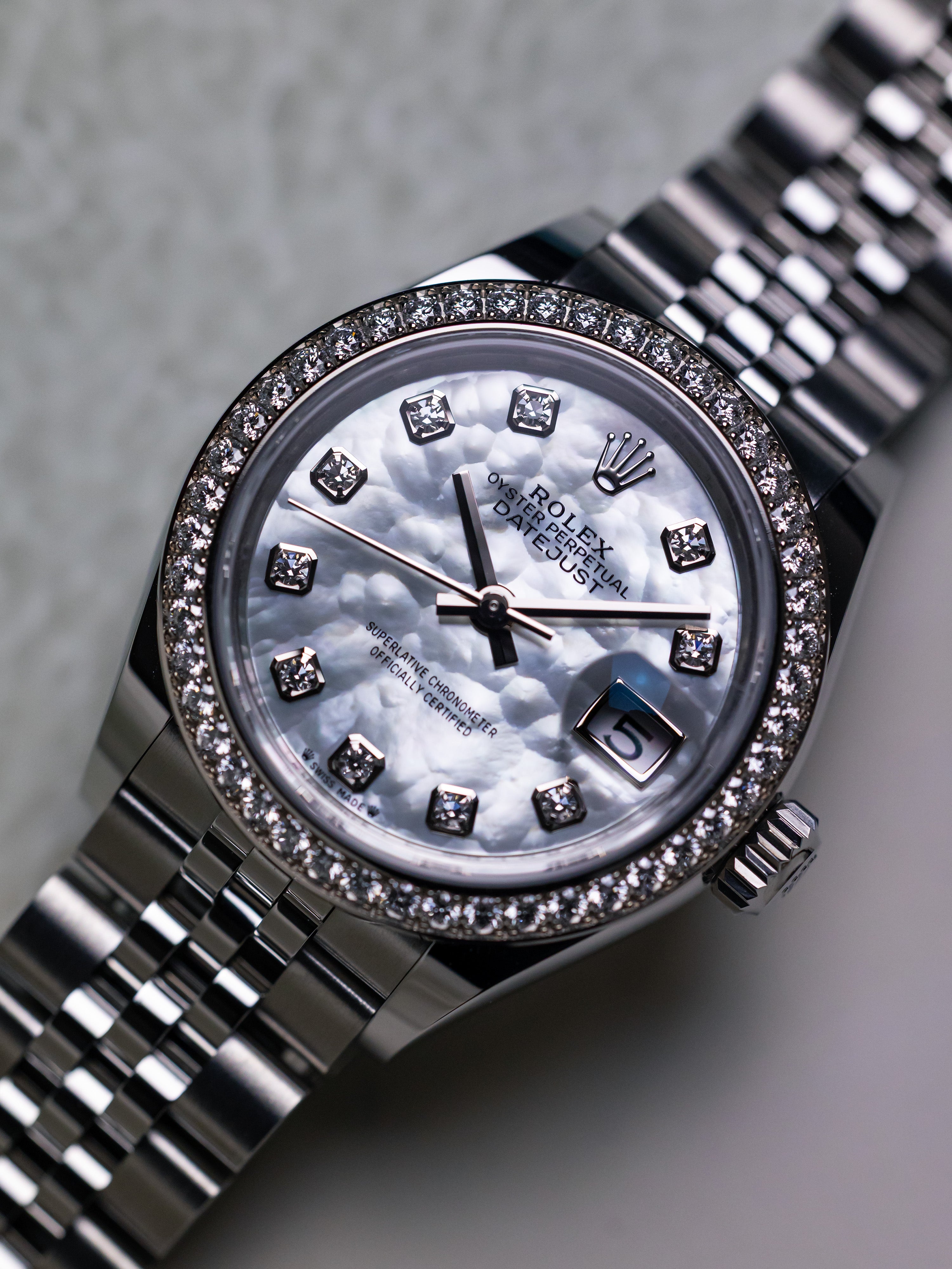 2025 Rolex Lady-Datejust Mother of Pearl Diamond Dial