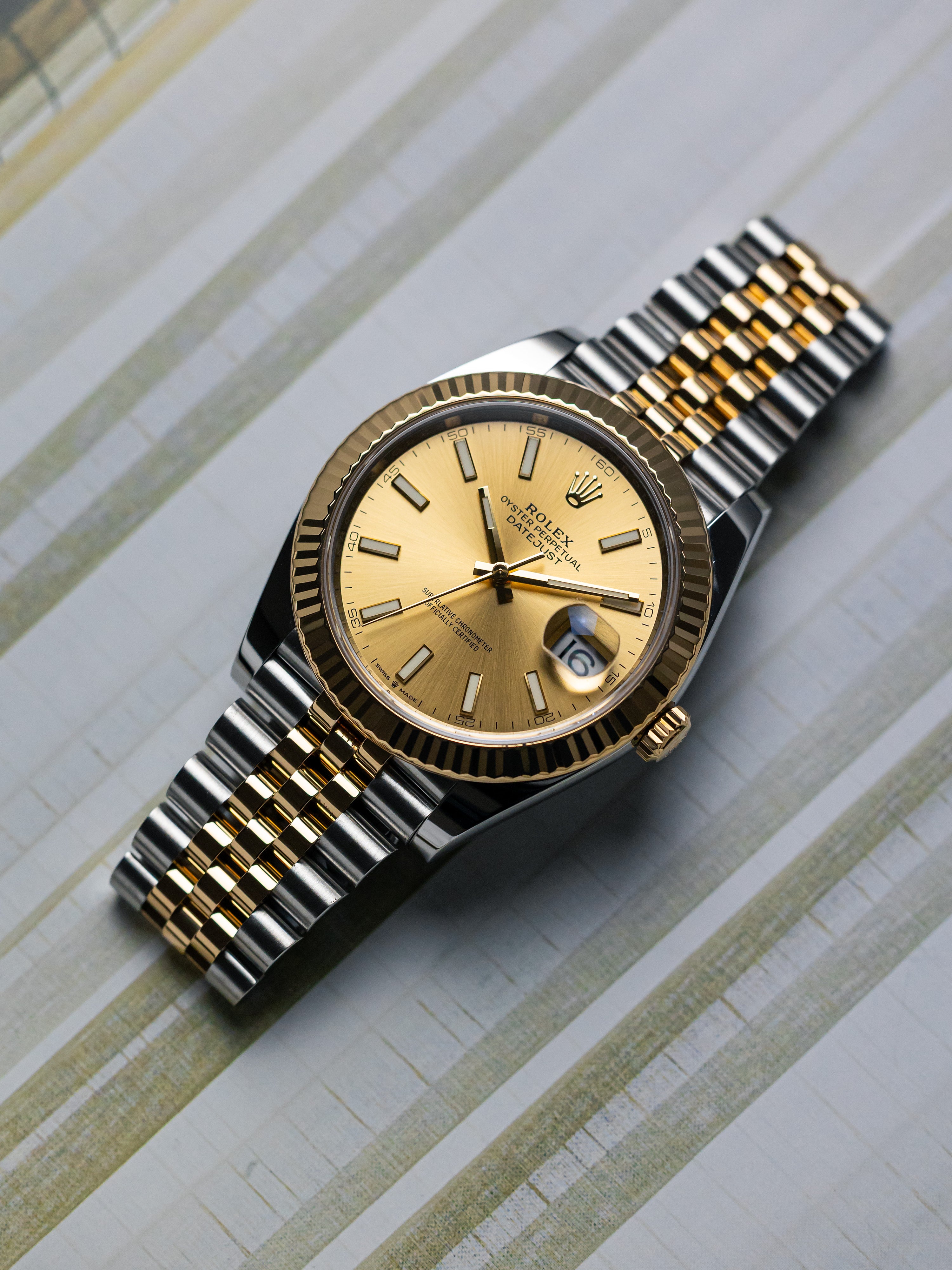 2021 Rolex Datejust 41 Two-tone Champagne Dial