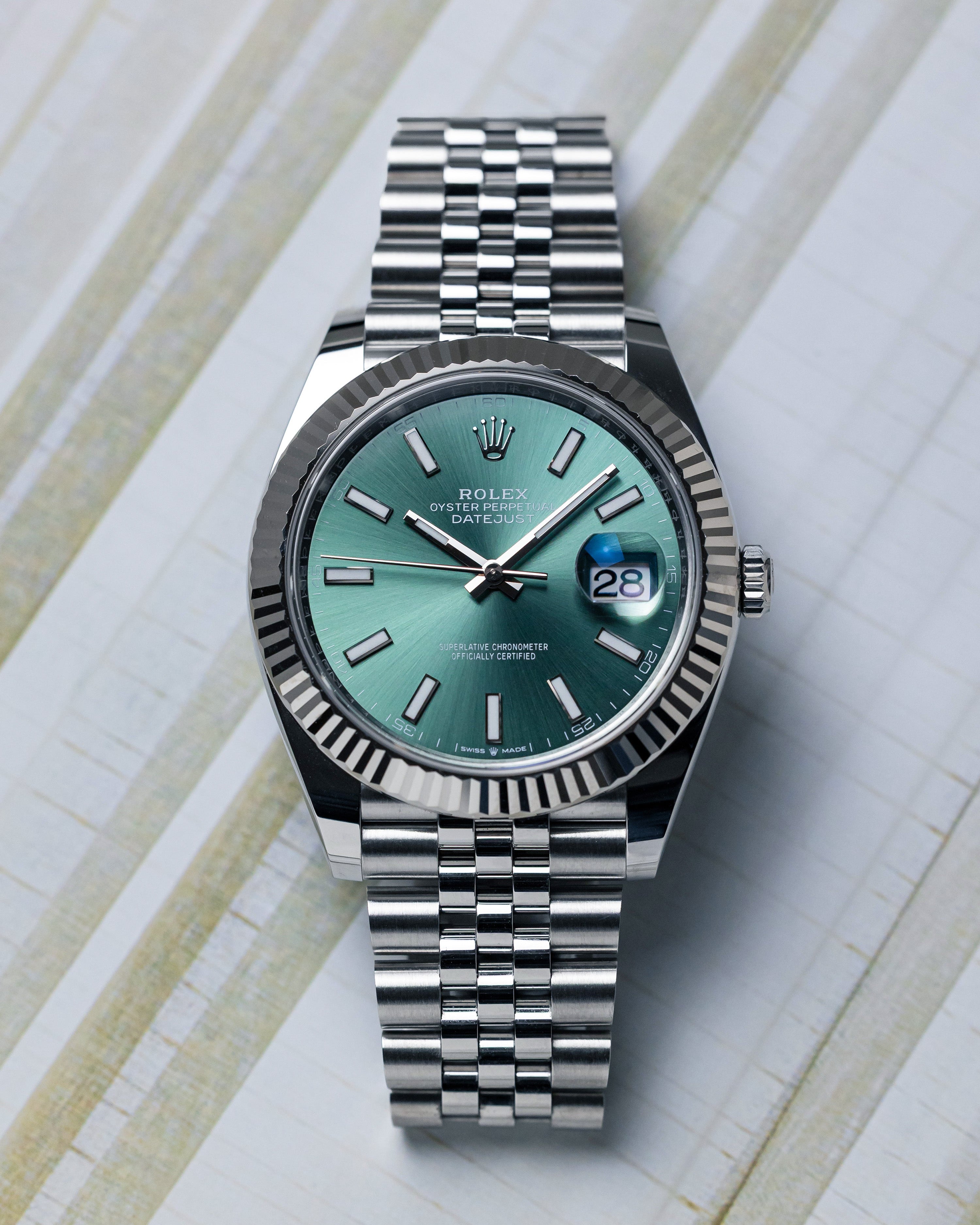 2024 Rolex Datejust 41 Mint Green Dial