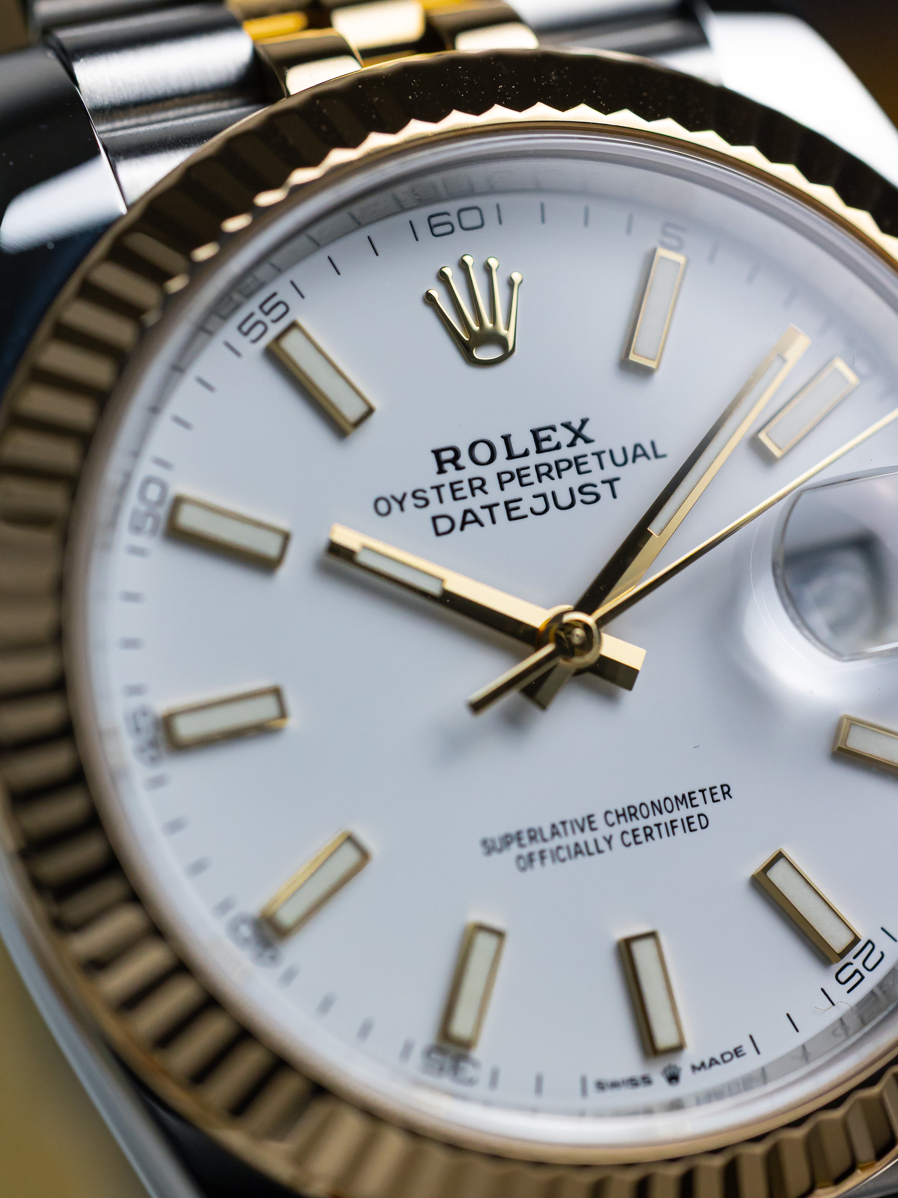 2020 Rolex Datejust 41 Two-tone White dial