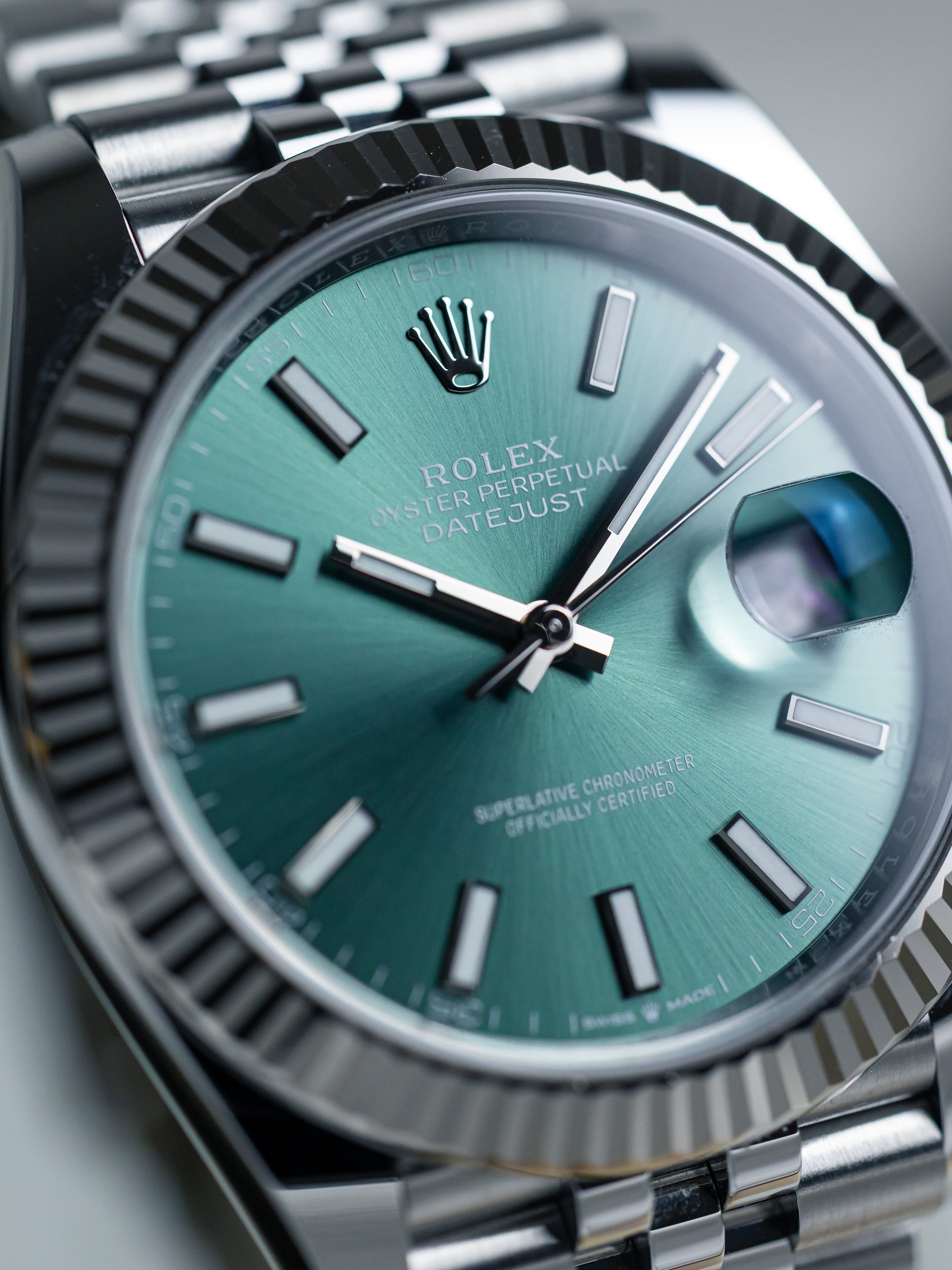 2024 Rolex Datejust 41 Mint Green Dial