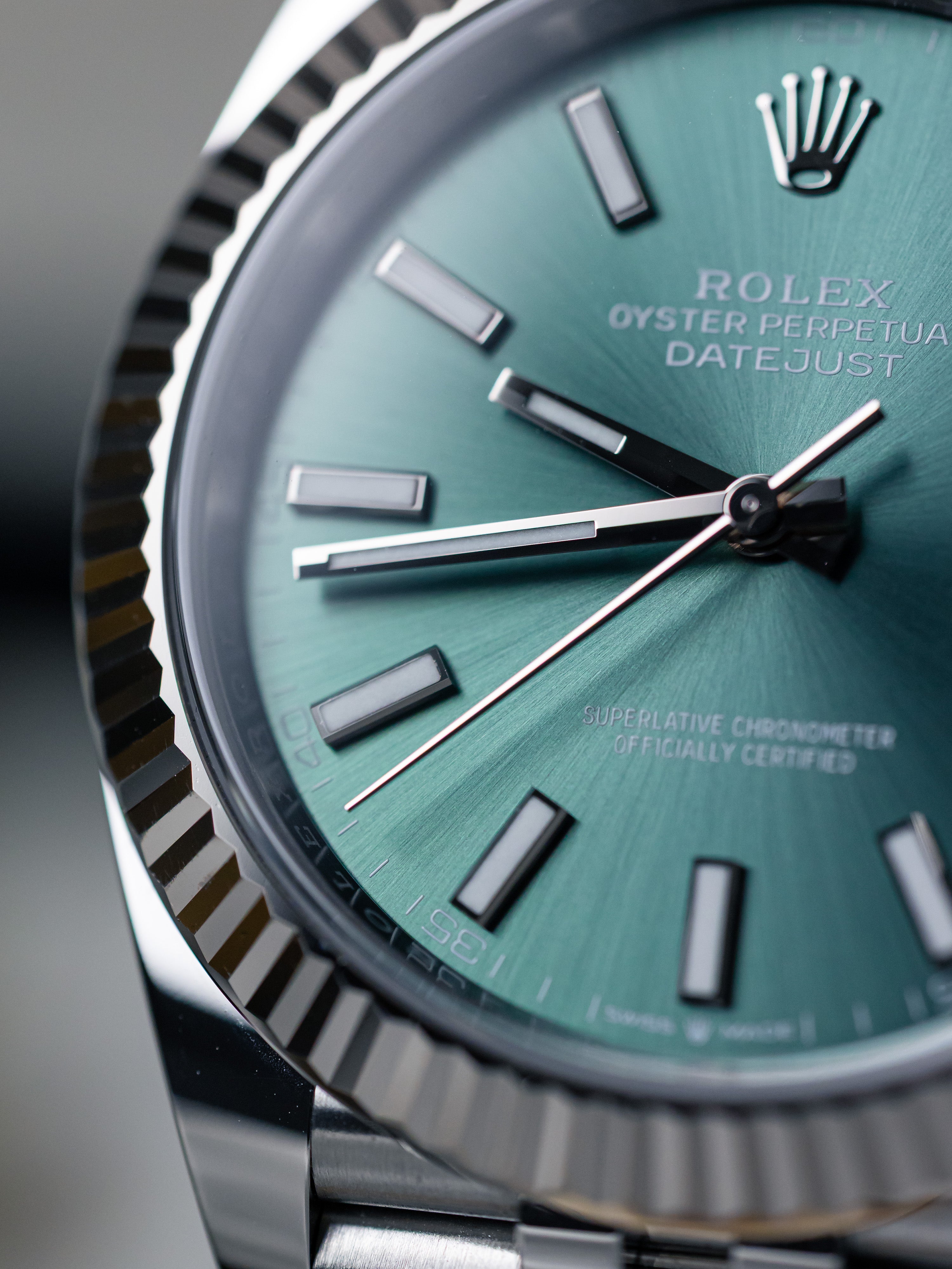 2024 Rolex Datejust 41 Mint Green Dial
