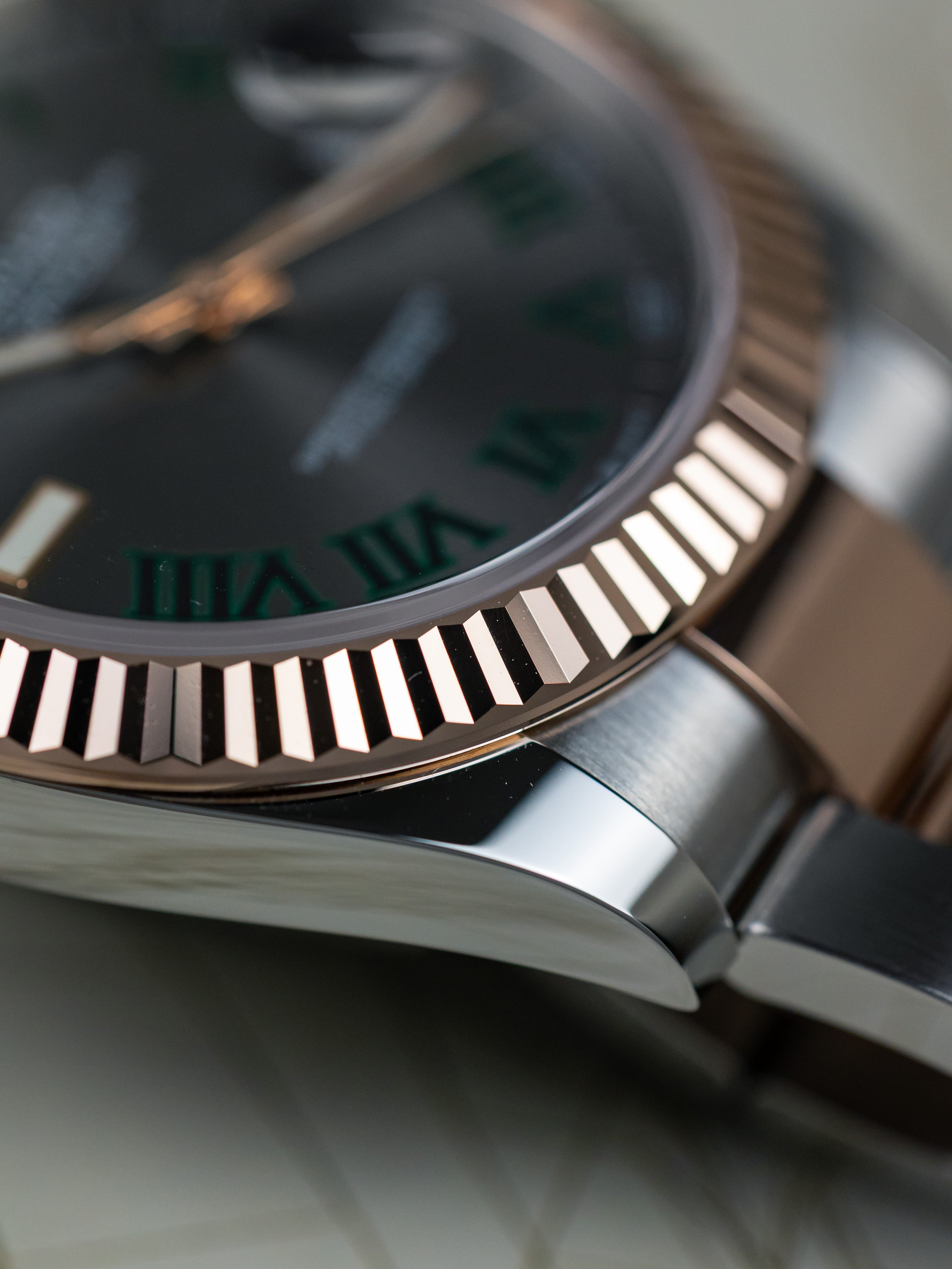 2025 Rolex Datejust 41 Wimbledon Rose Gold and Steel