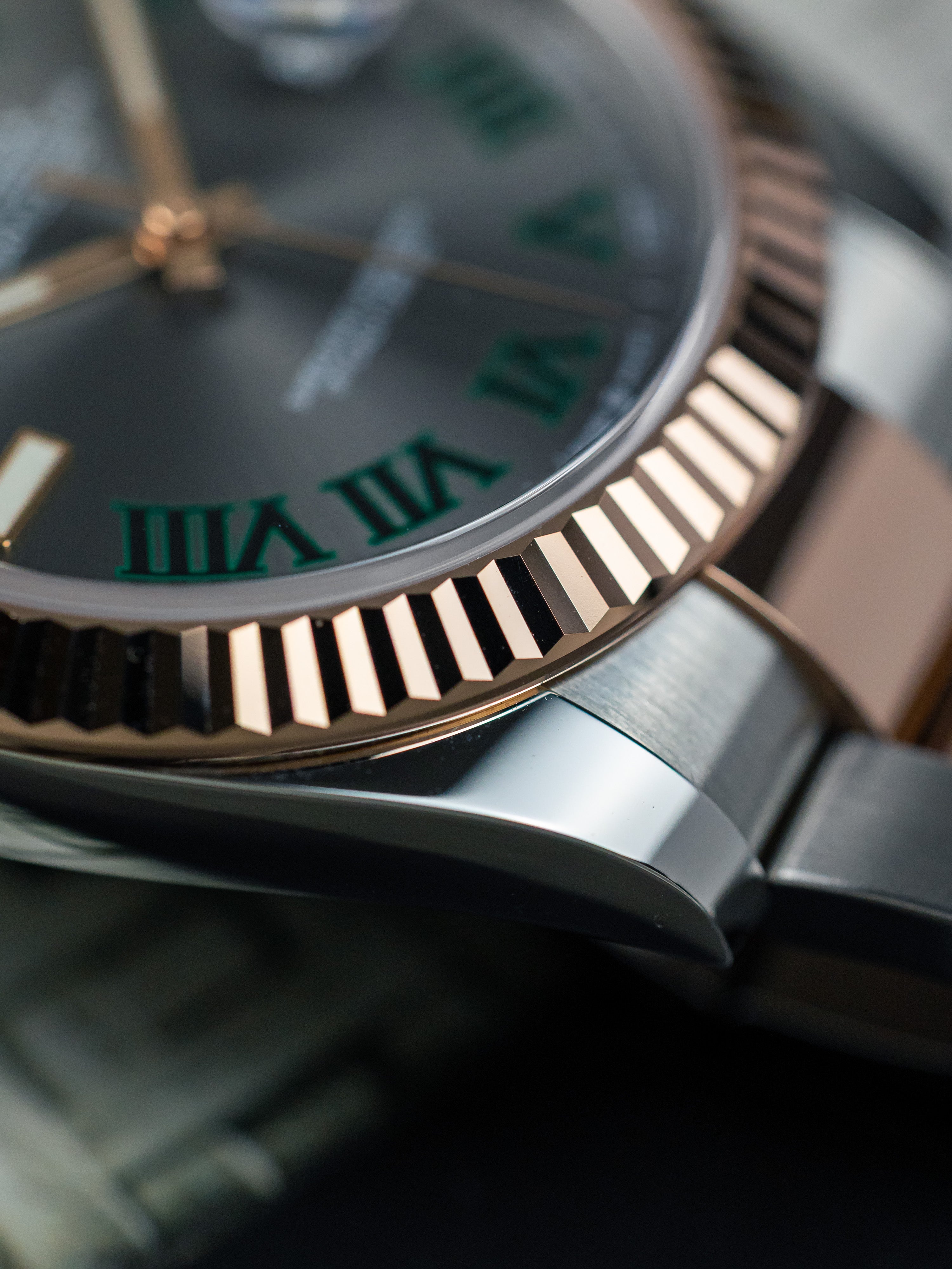 2025 Rolex Datejust 41 Wimbledon Rose Gold and Steel
