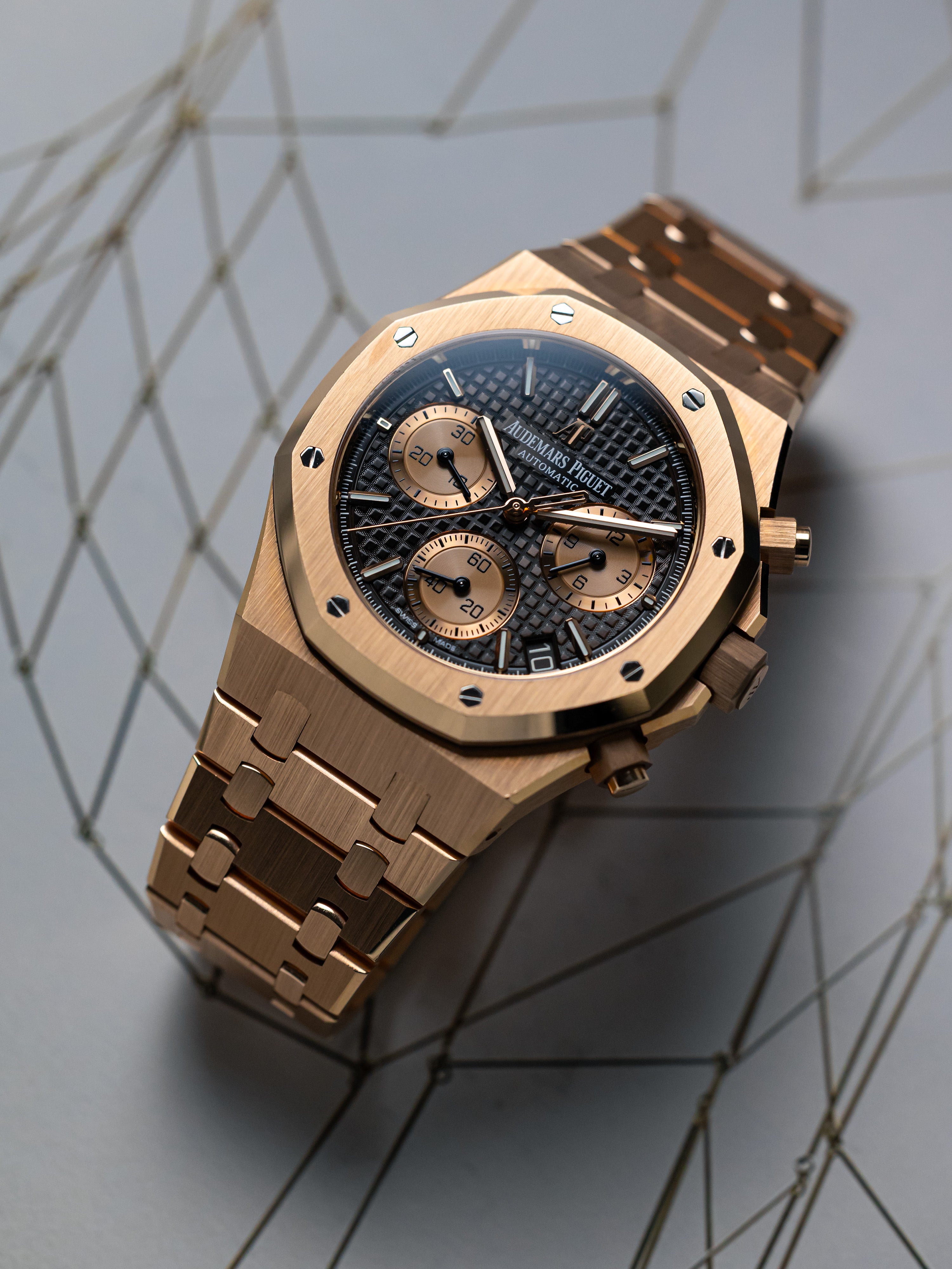 2021 Audemars Piguet Royal Oak Chronograph Rose Gold/Chocolate Dial