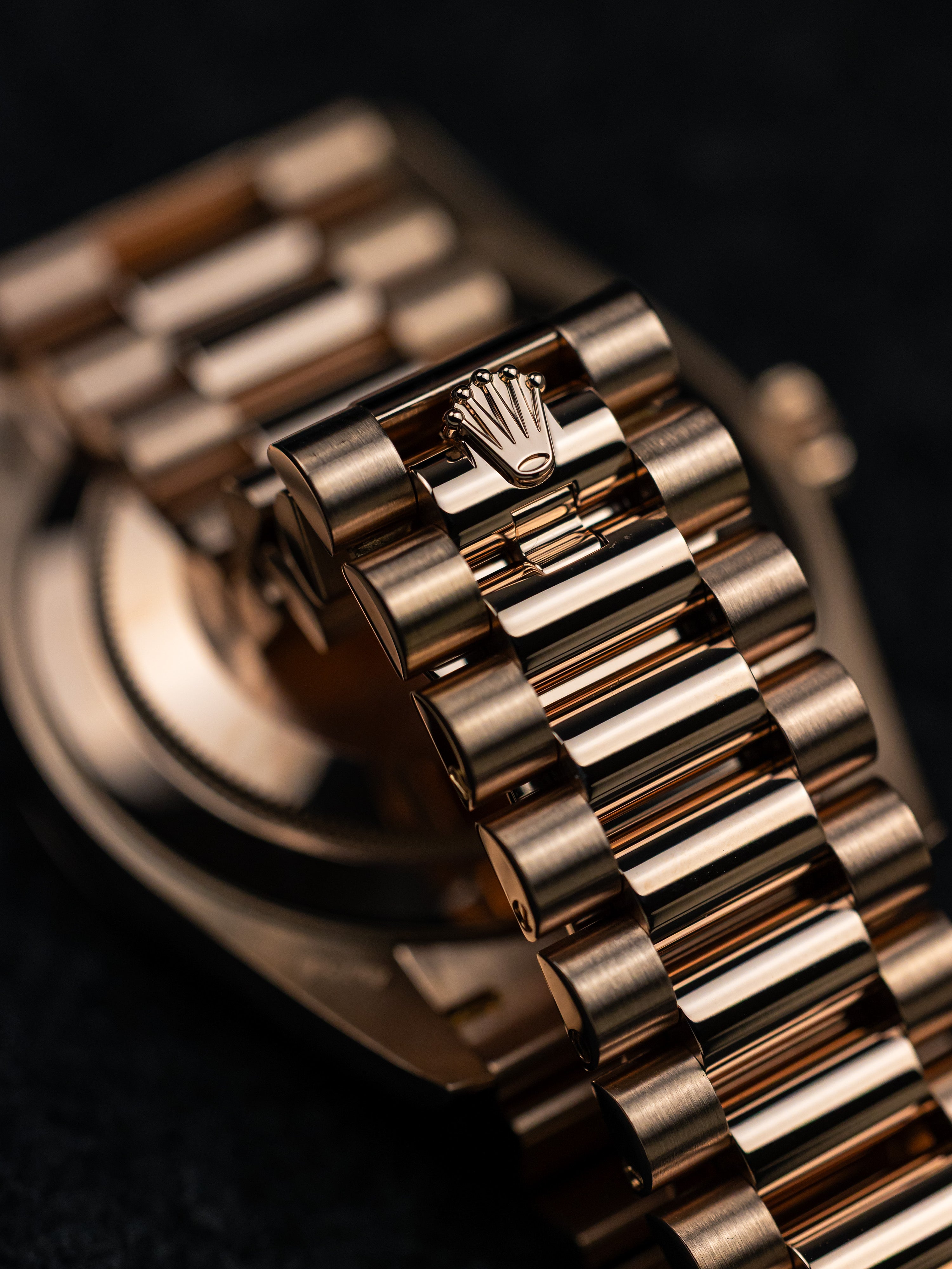 2021 Rolex Day-Date 40mm Rose Gold Olive Dial